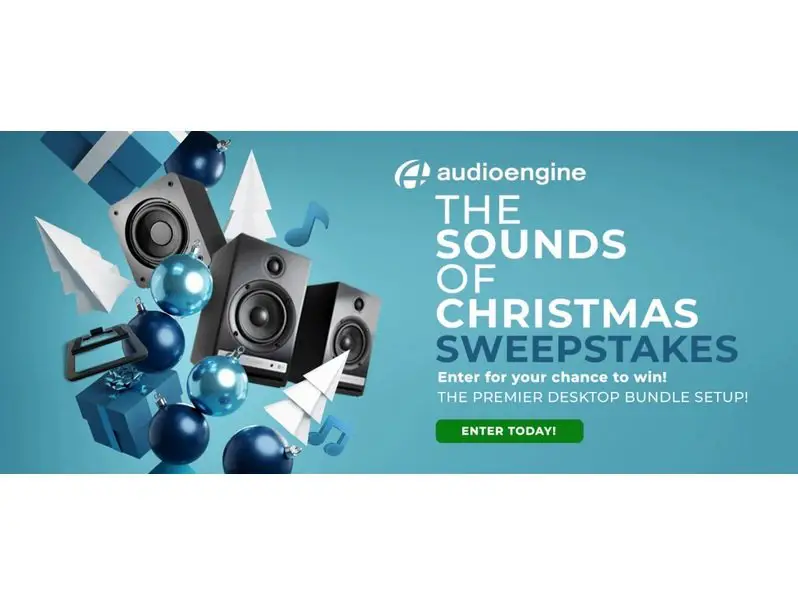 USA Today Audioengine The Sounds of Christmas - Win A Music System with Bluetooth, Subwoofer & Desktop Stand