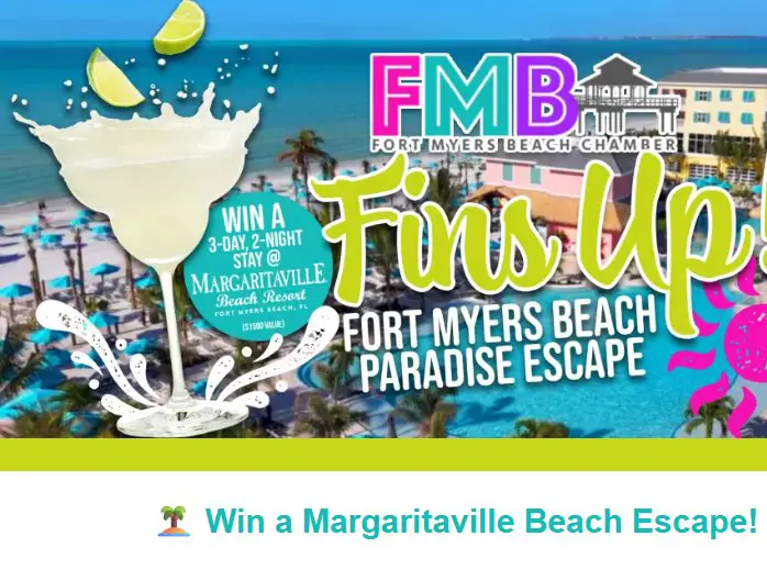 USA Today Fort Myers Beach Fins Up Paradise Escape Sweepstakes – Win a 2-night Resort Getaway