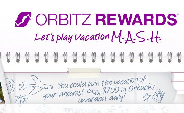 Vacation M.A.S.H. Sweepstakes!