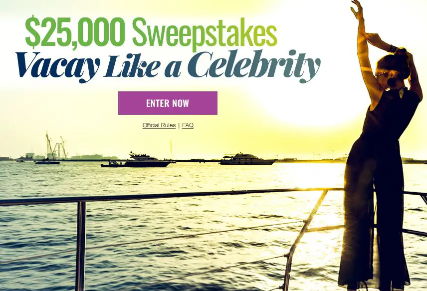 Vacay Like a Celebrity! Enter and Win this Sweepstakes!