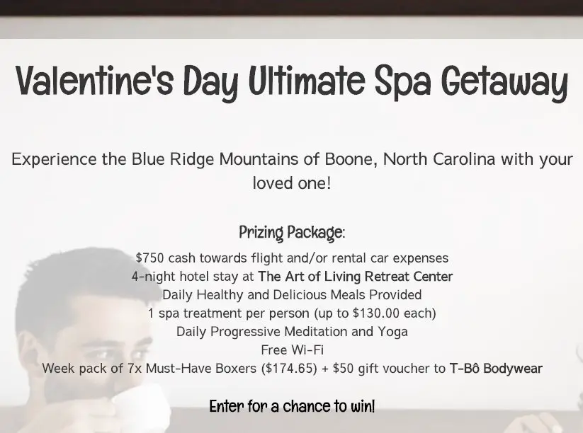 Valentine's Day Ultimate Spa Getaway Sweepstakes