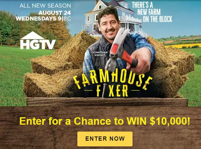 Valpak $10,000 Farmhouse Makeover Sweepstakes - Win $10,000 Cash