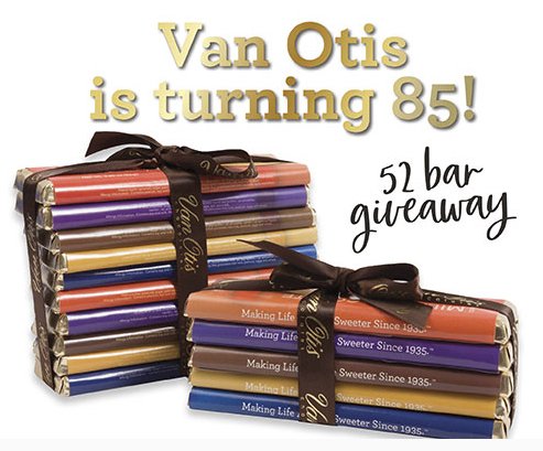 Van Otis Chocolates Year Supply Giveaway