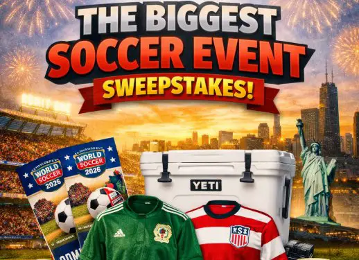 V&V Supremo “The Biggest Soccer Event” Sweepstakes - Game Tickets, Yeti Cooler, Jerseys, & Product Coupons Up for Grabs