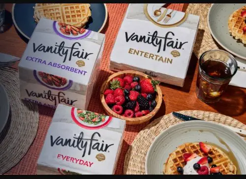 Vanity Fair Home Essentials Sweepstakes - Win a year’s supply of Vanity Fair Napkins.