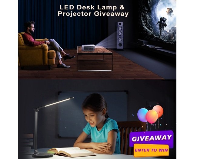 VANSUNY $600 Giveaway - Win An Eye Caring LED Desk Lamp & More