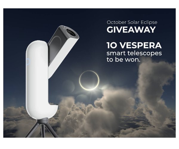 Vaonis Giveaway - Win A Vespera Smart Telescope (10 Winners)