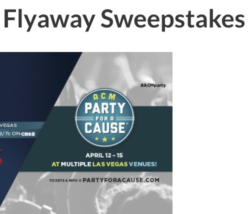 Vegas Flyaway Sweepstakes