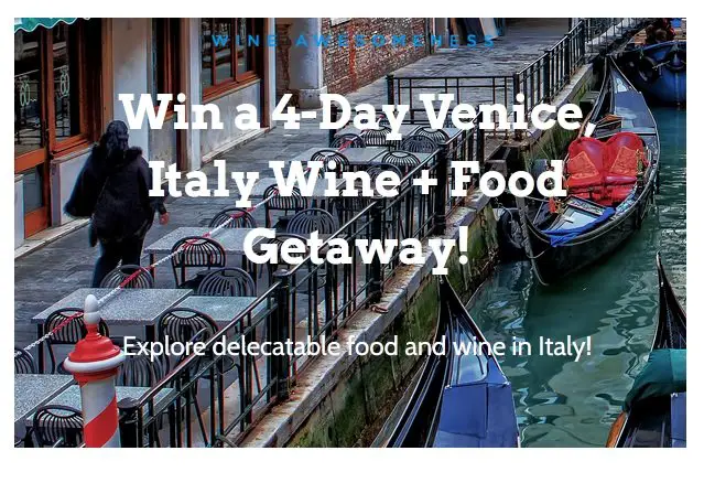 Venice, Italy 4-Night Wine & Food Getaway - Win a Romantic Italian Tour for Two