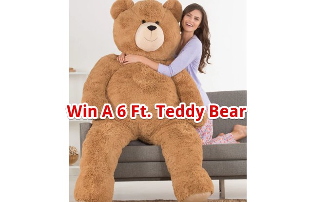 Vermont Teddy Bear Blossom Big Giveaway - Win A Giant 6 Ft. Teddy Bear
