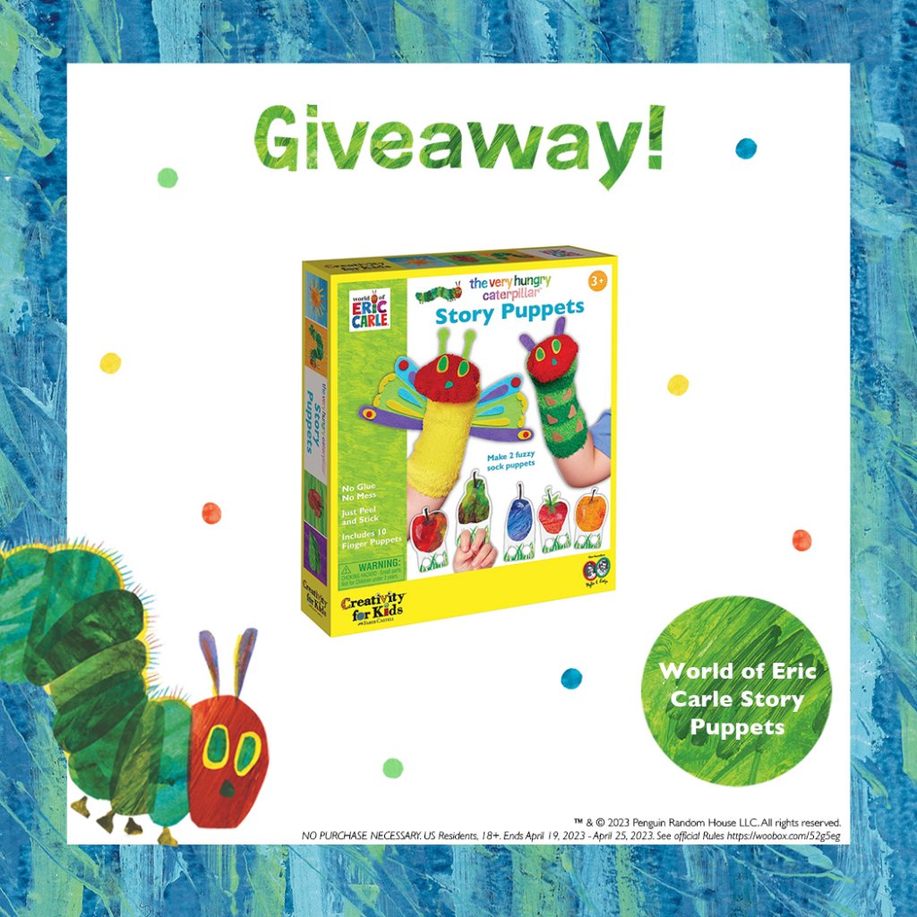 Very Hungry Caterpillar Story Puppets Giveaway (3 Winners)