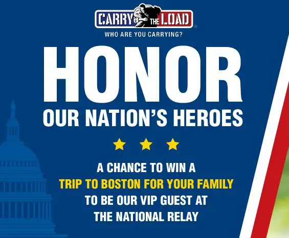 Veteran’s Day Carry The Load Sweepstakes!