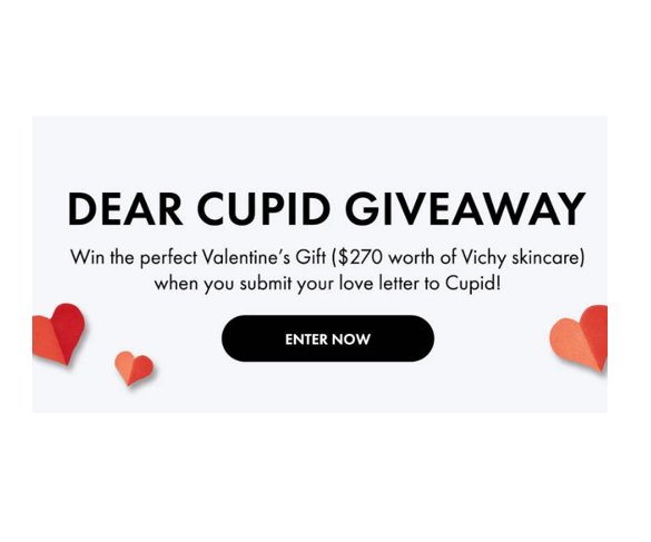 Vichy USA Valentine’s 2025 Sweepstakes - Win $270 Worth Of Vichy Skin Care Products