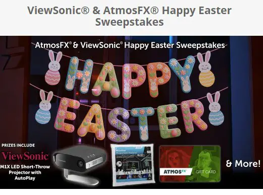 ViewSonic & AtmosFX Happy Easter Sweepstakes