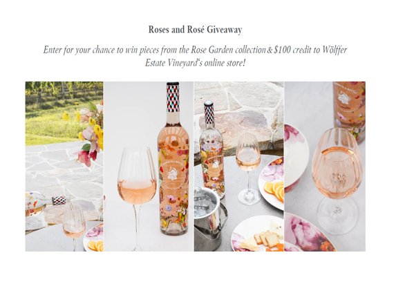 Villeroy & Boch Roses and Rosé Giveaway - Win A $100 Gift Card, Wine Glasses & More (5 Winners)