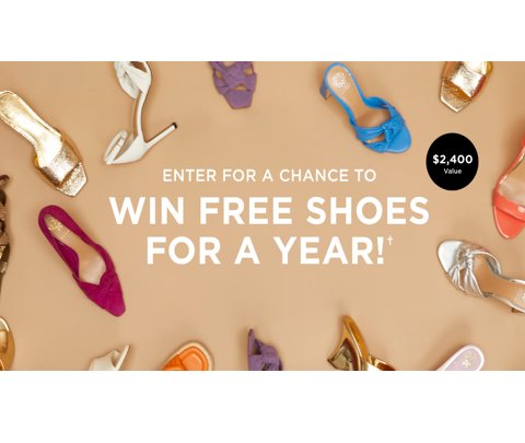 Vince Camuto Shoes for a Year Sweepstakes - Win Free Shoes For A Year