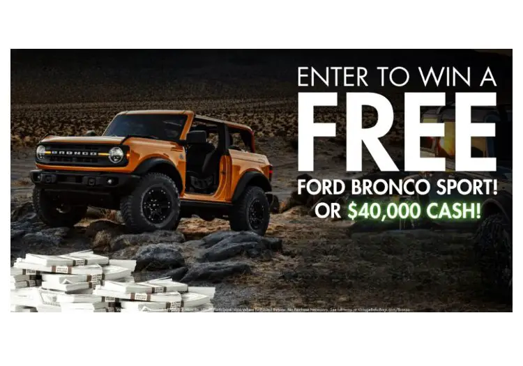 Vintage Boho Bags Giveaway - Win A 2023 Ford Bronco Sport SUV Or $40,000 Cash