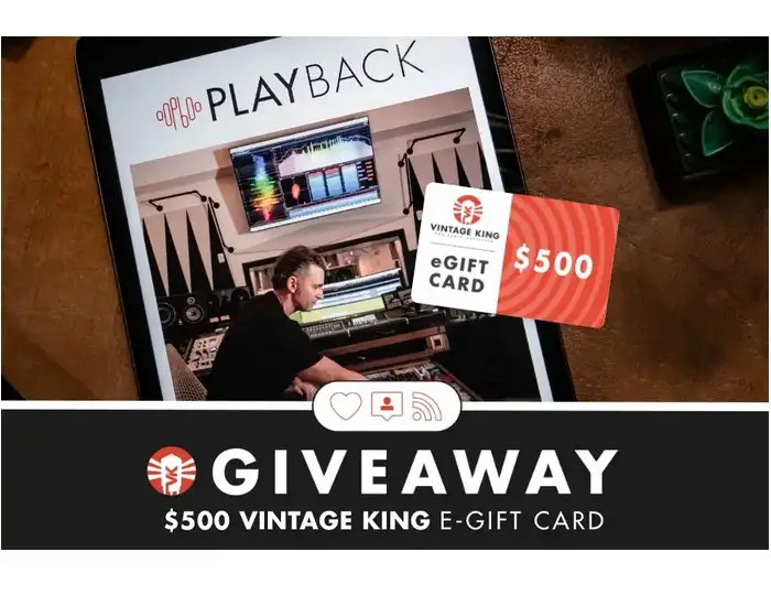 Vintage King's PLAYBACK Magazine Giveaway - Win a $500 Vintage King Gift Card