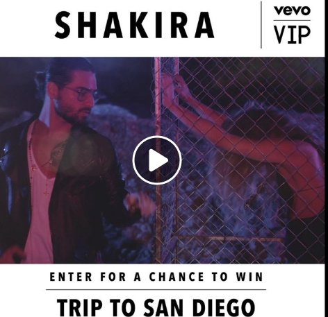 VIP Shakira Sweepstakes
