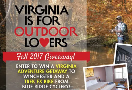 Virginia Adventure Getaway and Bike Package Giveaway