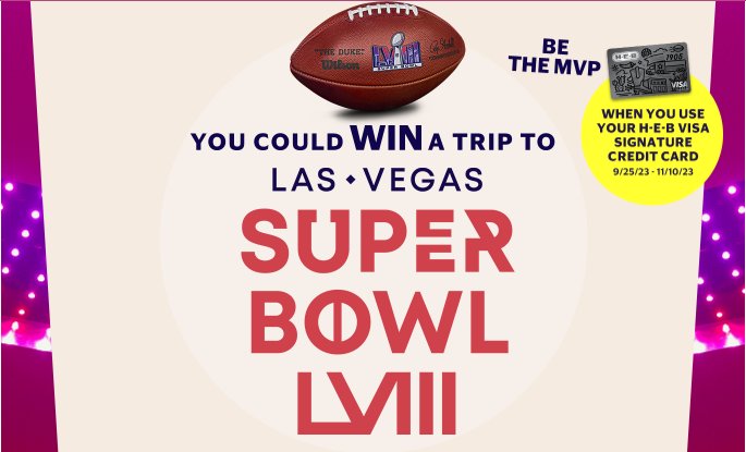 Visa Be The MVP Sweepstakes - Win A Trip To Las Vegas Super Bowl LVIII, Smart TV, Gift Card & More