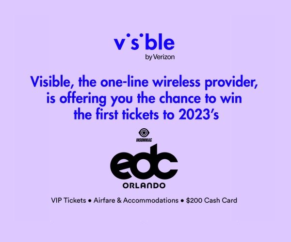 Visible Orlando Festival Trip Sweepstakes - Win A Trip To EDC Orlando 2023