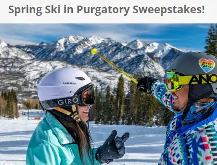 Visit Durango's Spring Ski In Purgatory Sweepstakes - Win A Ski Adventure Trip To Durango, Colorado