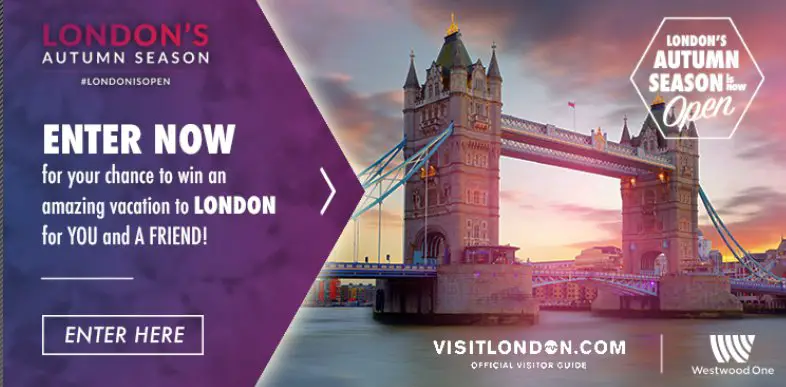 Visit London for FREE this Autumn!