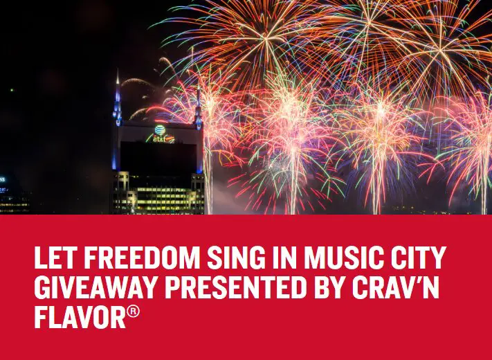 Visit Music City Let Freedom Sing Giveaway - Win a trip for 2 to Nashville