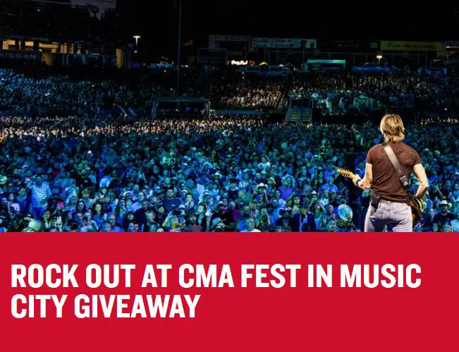 Visit Music City Rock Out at CMA Fest Giveaway - Win a trip for 4 to the 2026 CMA Fest in Nashville