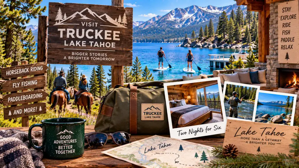 Visit Truckee Lake Tahoe Guesthouse Sweepstakes - Win A 2-Night Trip For 6 To Lake Tahoe