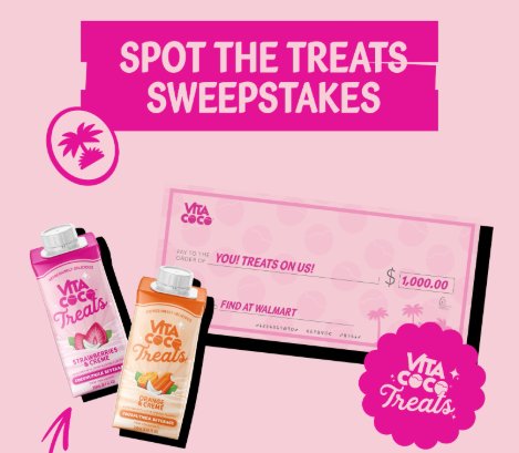 Vita Coco Spot the Treats Sweepstakes - Win $1,000 (2 Winners)