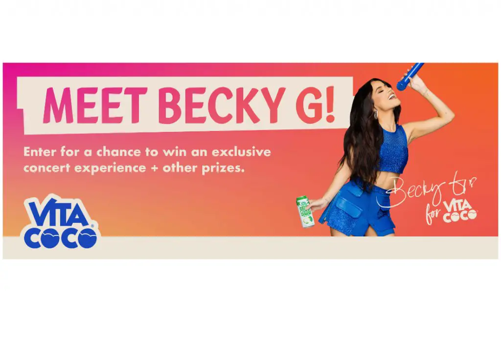 Vita Coco X Becky G Sweepstakes - Win A Trip For 2 To LA & Meet Becky G