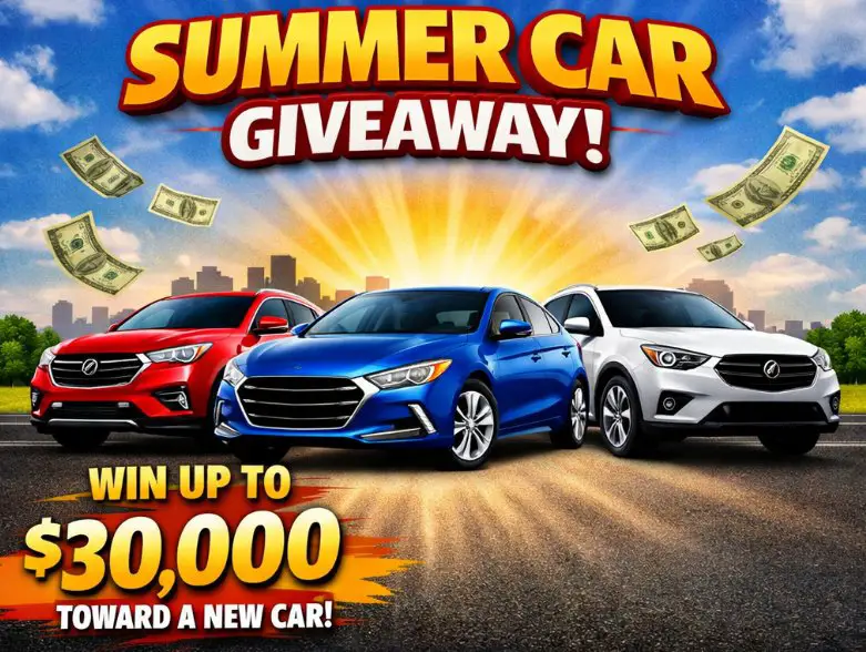Vitalant 2026 Summer Car Giveaway - Win a $30,000 Car