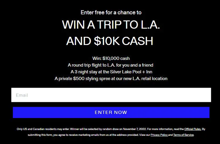 Vitaly All Access Pass Sweepstakes - Win A Trip For 2 To Los Angeles + $10,000 Cash