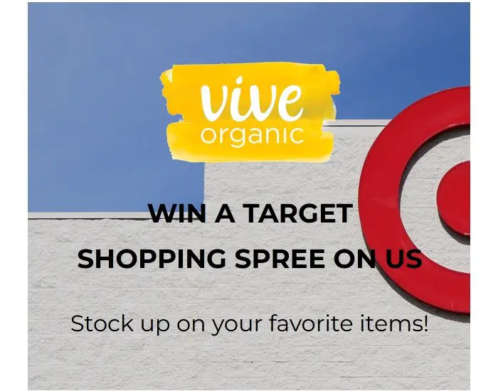 Vive Organic Target Gift Card Giveaway - Win a $500 Target Gift Card and More
