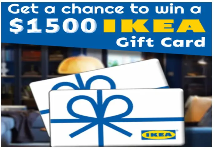Vouchers Avenue $1,500 IKEA Gift Card  Sweepstakes - Win A $1,500 Gift Card