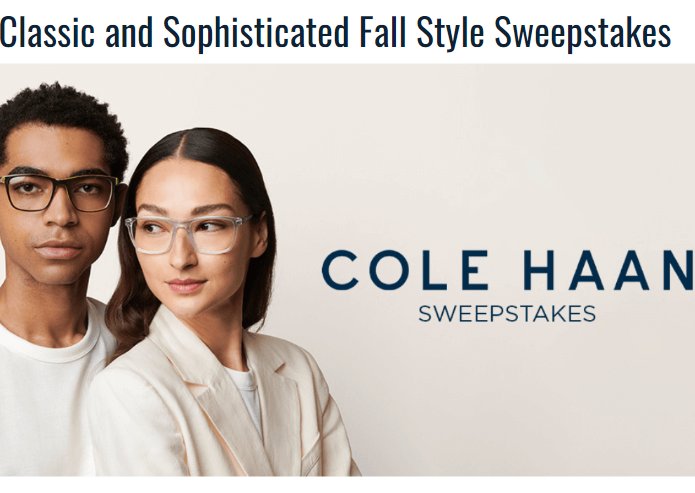 VSP's Cole Haan Sweepstakes - Win Cole Haan Sunglasses + A $100 Gift Card