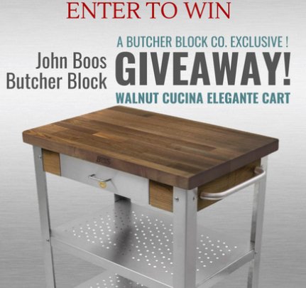 Walnut Cucina Elegante Cart Giveaway