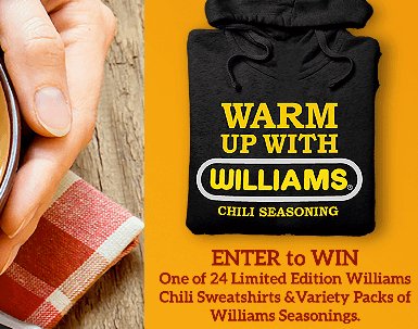 Warm Up With Williams Sweepstakes