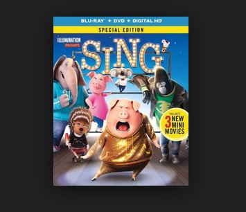 Watch the SING Movie for Free (Sweepstakes)