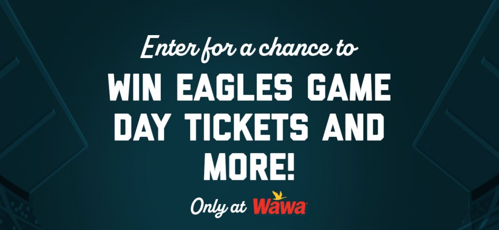 WAWA Philadelphia Eagles Sweepstakes - Win Free Eagles Game Tickets & More