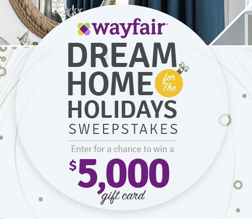 Wayfair’s Dream Home For The Holidays Sweepstakes