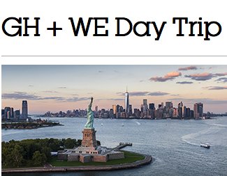 WE Day Trip Sweepstakes