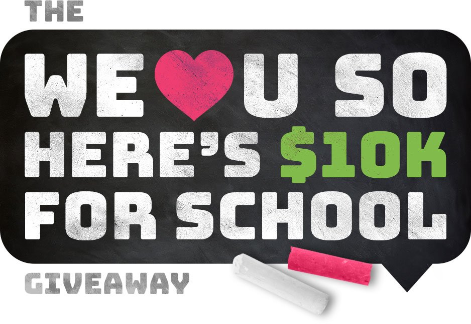 We Heart $10,000 Back to School Money!
