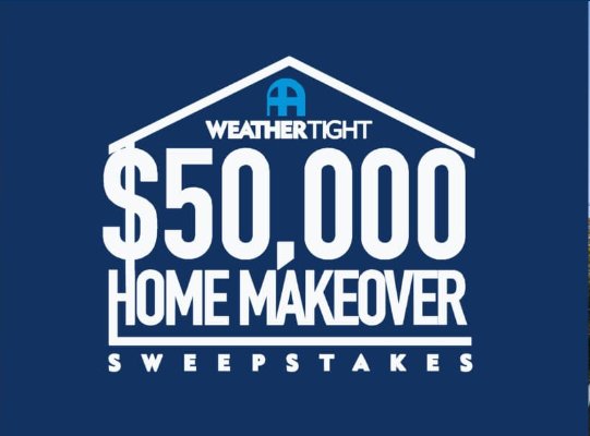 Weather Tight Free Home Makeover Sweepstakes - Win A $50,000 Weather Tight Home Makeover Package