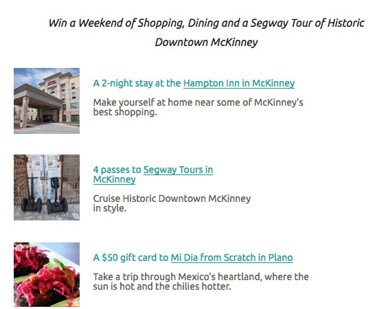 Weekend of Shopping, Dining & A Segway Tour