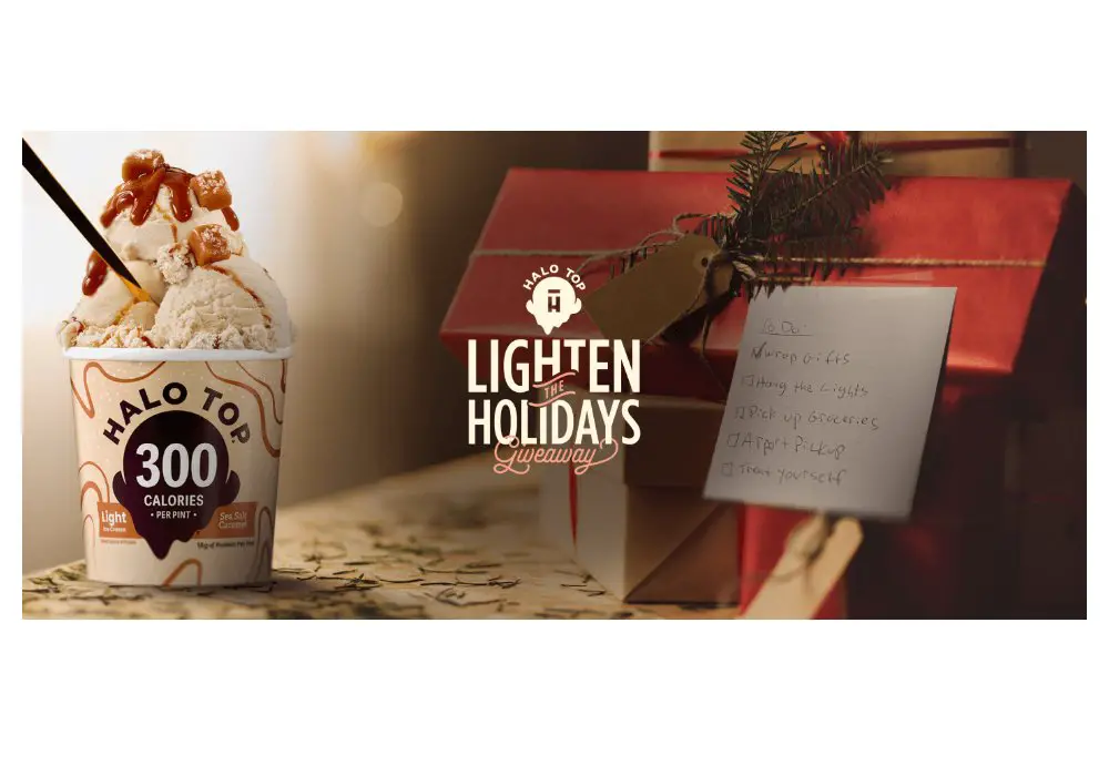 Halo Top Lighten The Holidays Giveaway - Win $10,000 Or A $100 Gift Card