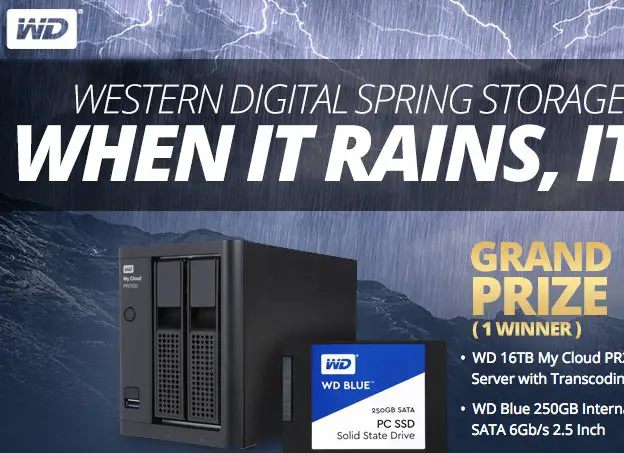 Western Digital Spring Storage Sweepstakes