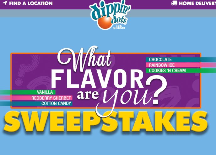 What Flavor Are You? Sweepstakes